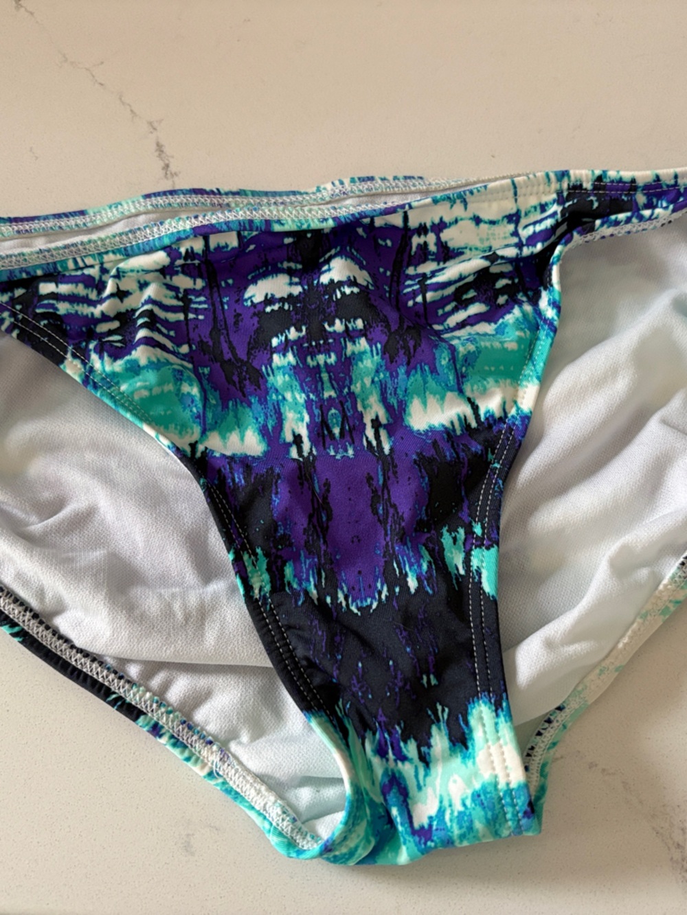 Xhilaration Teal Turquoise Purple Black Bikini Bottoms